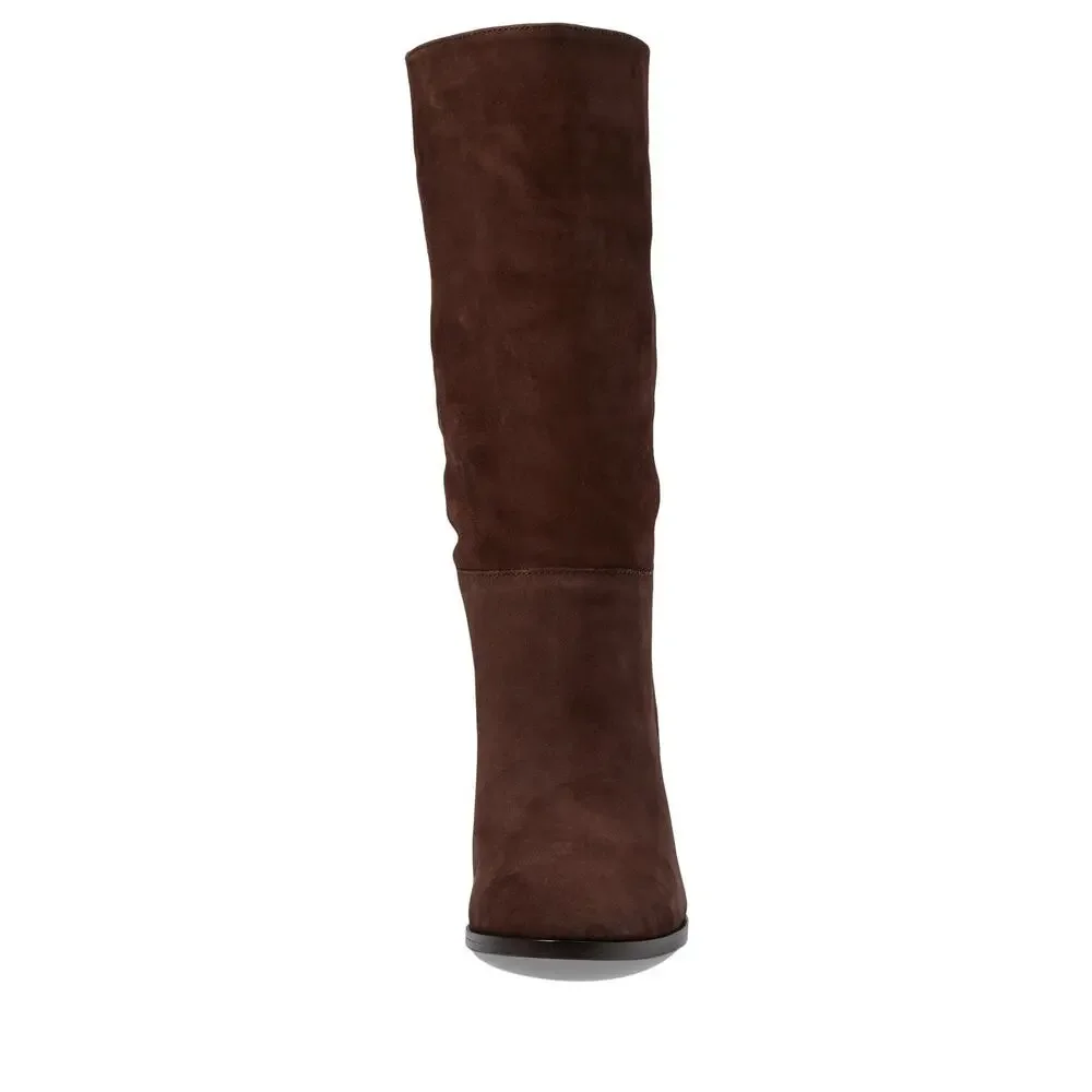 LAUREN RALPH LAUREN WOMEN'S ARTIZAN BOOTS MID BOOT, CHESTNUT BROWN, 7.5